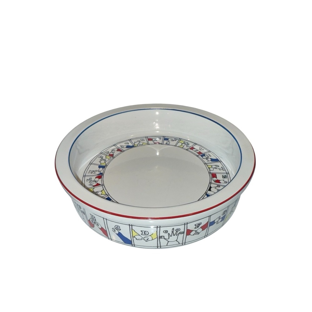 MMA-PEM‎ Children’s Sign Language Alphabet Bowl Made in Japan Vintage
